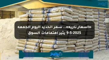 «أسعار نارية».. سعر الحديد اليوم الجمعة 9-5-2025 يثير اهتمامات السوق